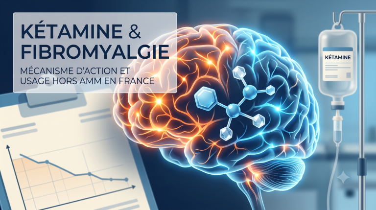 Kétamine en injection : image stylisée du cerveau